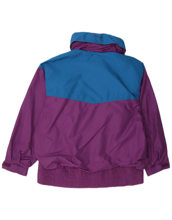 Veste de ski coupe décontractée Columbia pour femme UK 16 Large Purple Colourblock Nylon