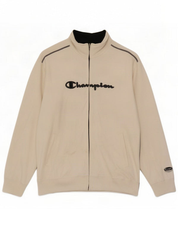 Champion Veste de survêtement graphique pour homme XL en coton blanc
