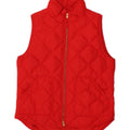 J. CREW Womens Padded Gilet UK 14 Medium Red Polyester Vintage J. Crew and Second-Hand J. Crew from Messina Hembry 