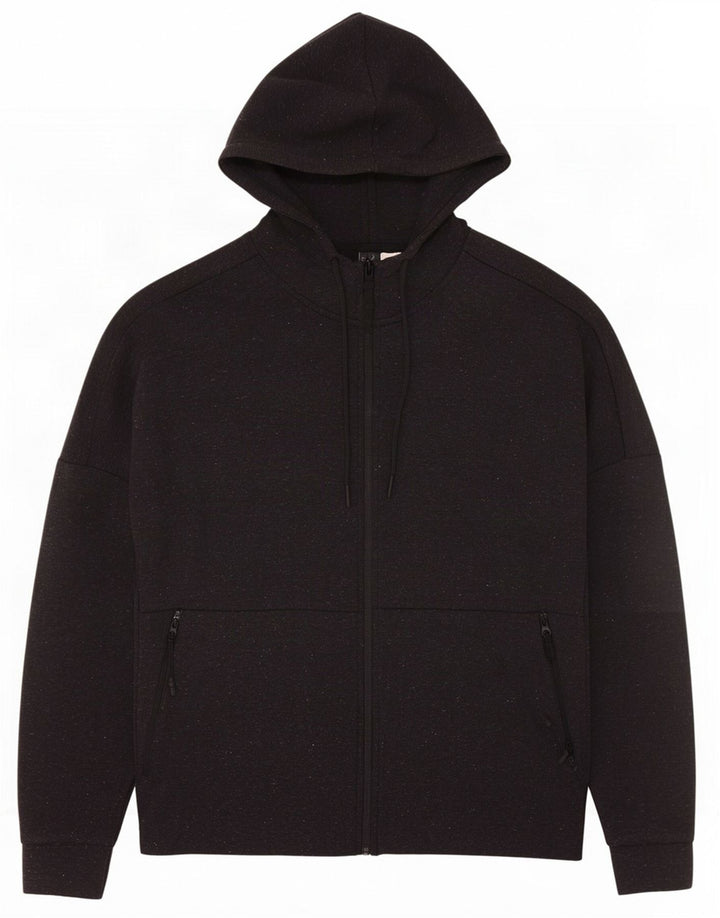Adidas Pull à capuche zippé pour homme Gris moyen moucheté