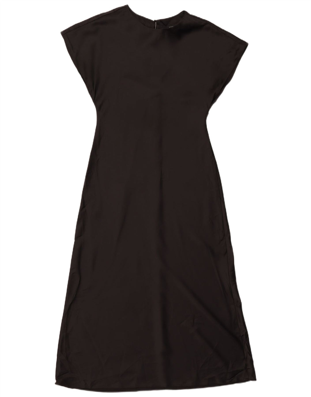 Zara Femme Maxi Robe UK 12 Moyen Noir Polyester
