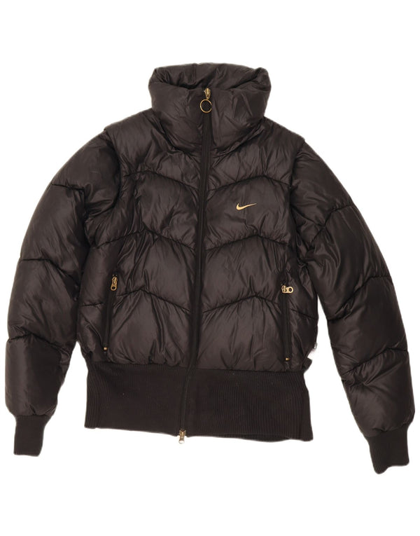 Nike Veste matelassée coupe ample pour femme UK 8/10 Petit Noir Polyester