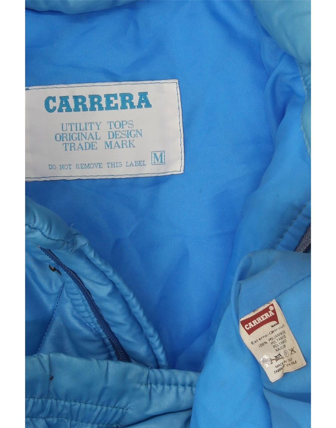 Carrera Veste matelassée à capuche pour homme UK 38 Bleu moyen Polyamide