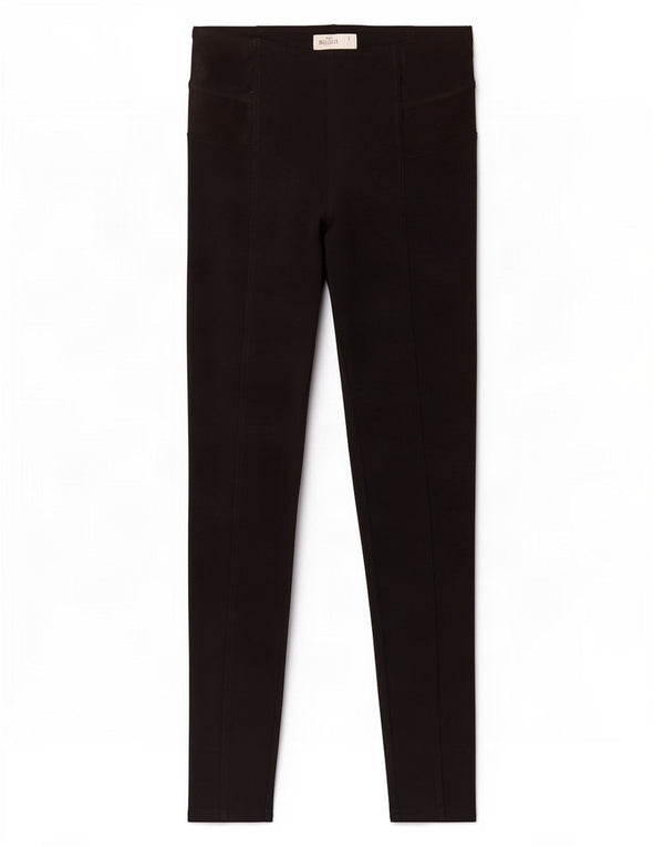 Hollister Leggings Femme UK 10 Petit Noir Coton