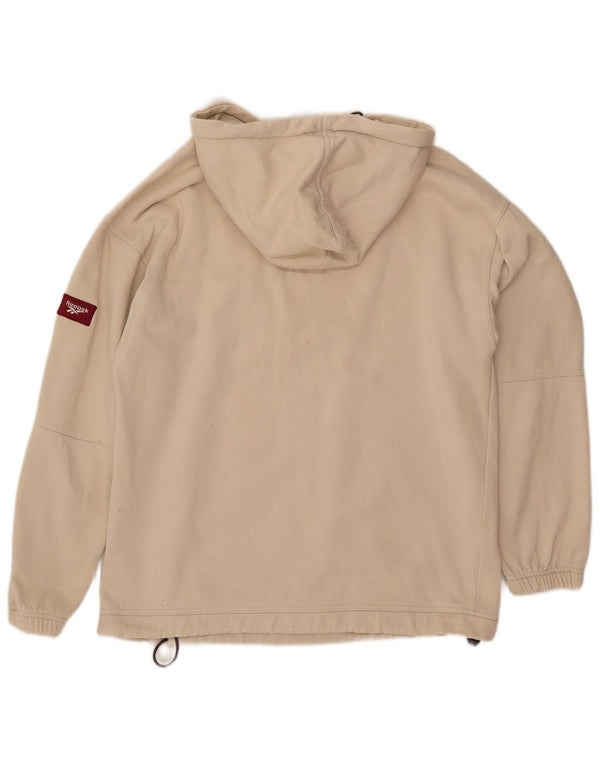 REEBOK Pull à Capuche Coupe Ample XS Homme Blanc Cassé