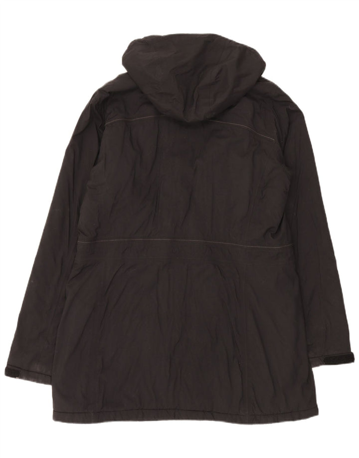 HELLY HANSEN Manteau coupe-vent à capuche pour femme UK 16 Large Noir Polyamide