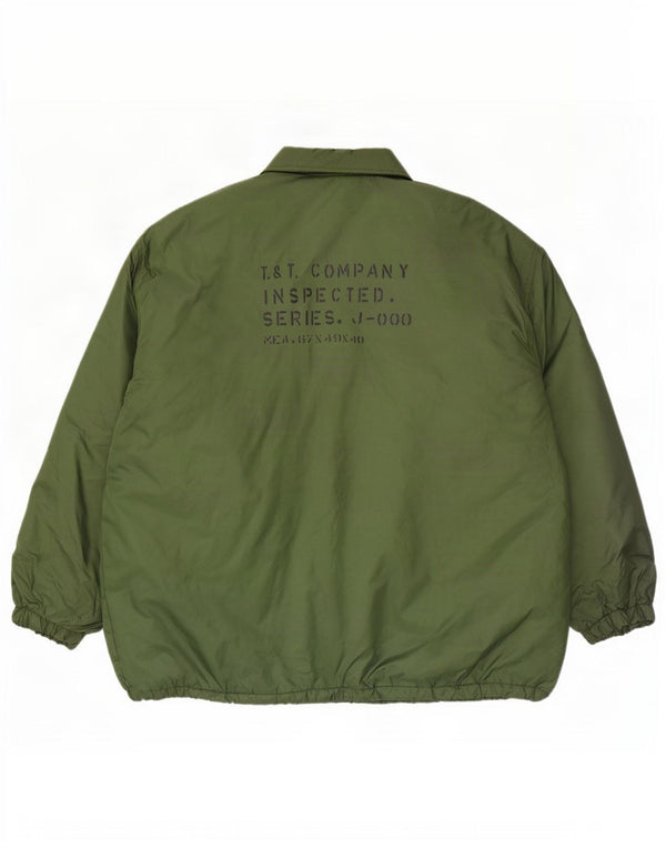 Tom Tailor Veste coupe-vent graphique coupe ample pour homme UK 40 Large Vert