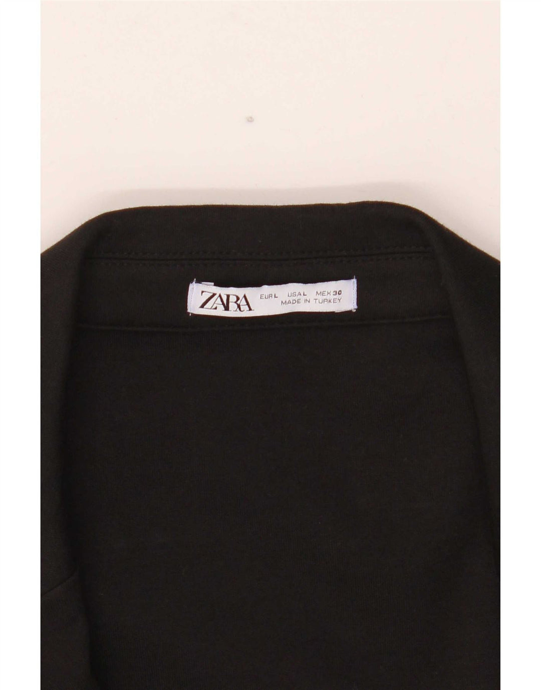 Zara Veste blazer à 2 boutons pour femme UK 16 Large Noir