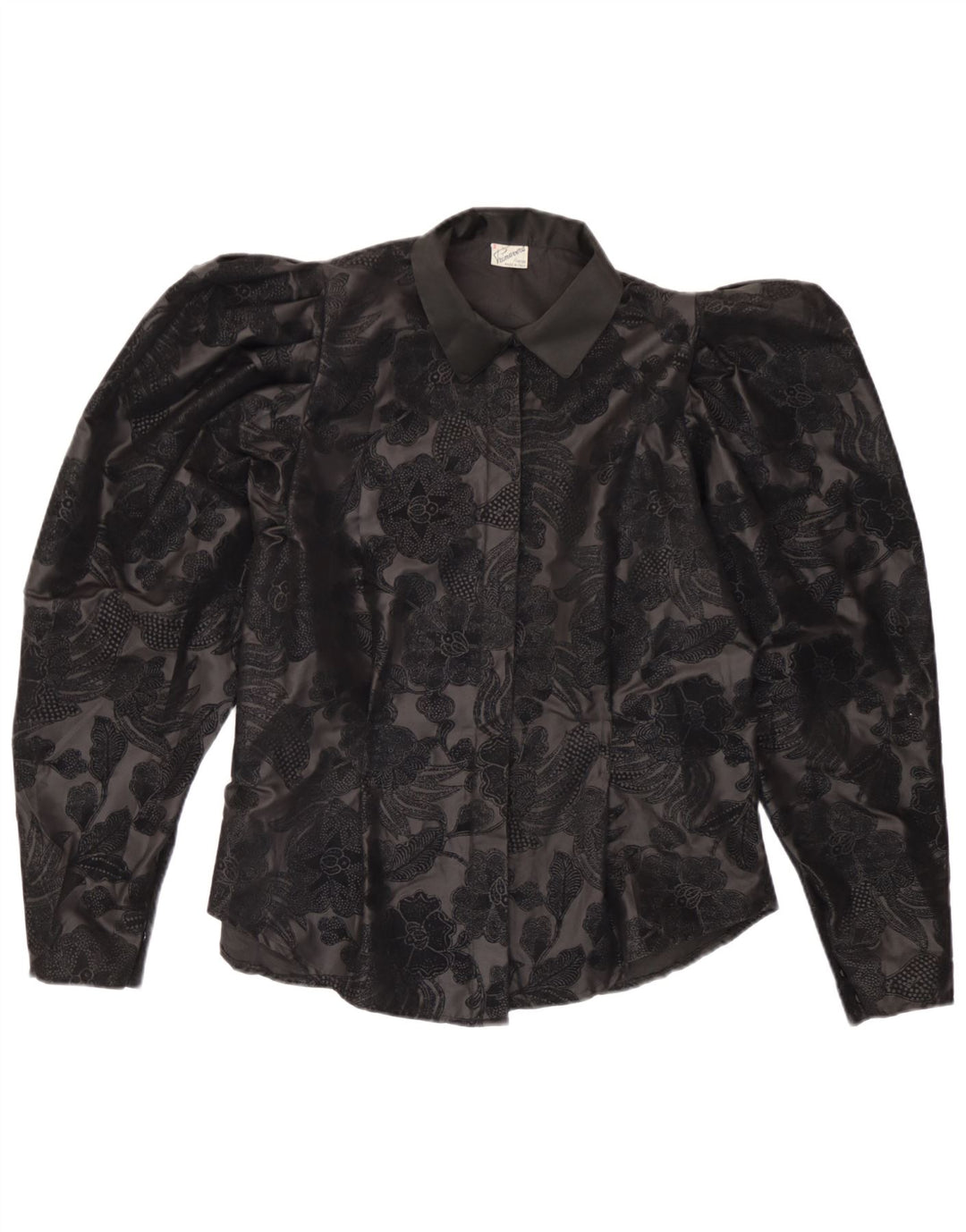 Primavera Firenze Chemisier pour femme UK 12 Medium Noir Floral Polyester