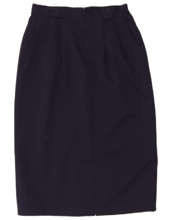 Marks & Spencer Jupe crayon taille haute pour femme IT 44 Medium W28 Bleu marine