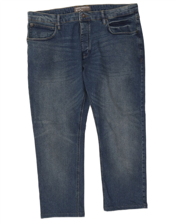 French Connection Jean Slim Homme W38 L25 Bleu Coton