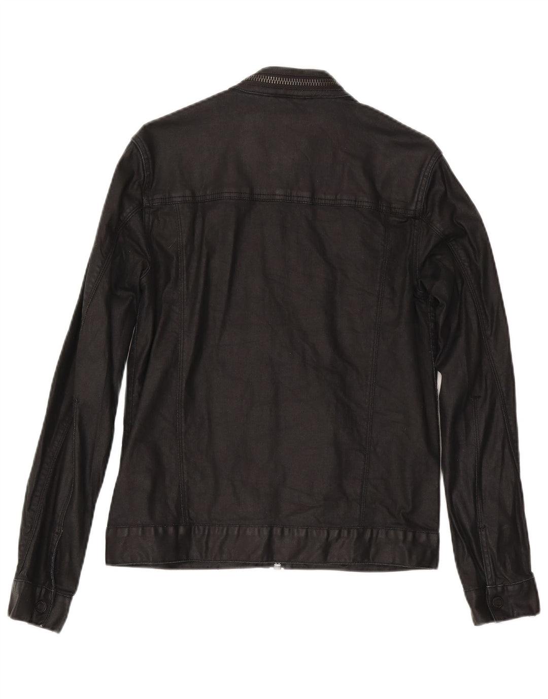 Superdry Veste en Jean Homme UK 36 Petit Coton Noir