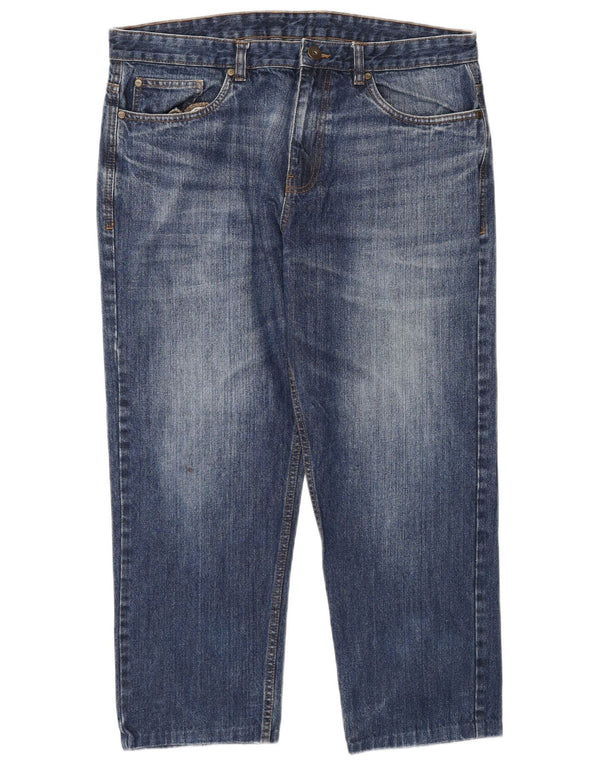 James Pringle Jean court homme W36 L25 bleu coton