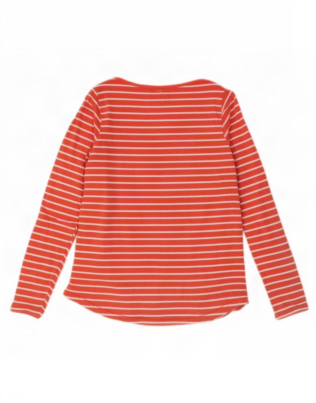 Fat Face Haut à manches longues pour femme en coton rayé orange moyen UK 42