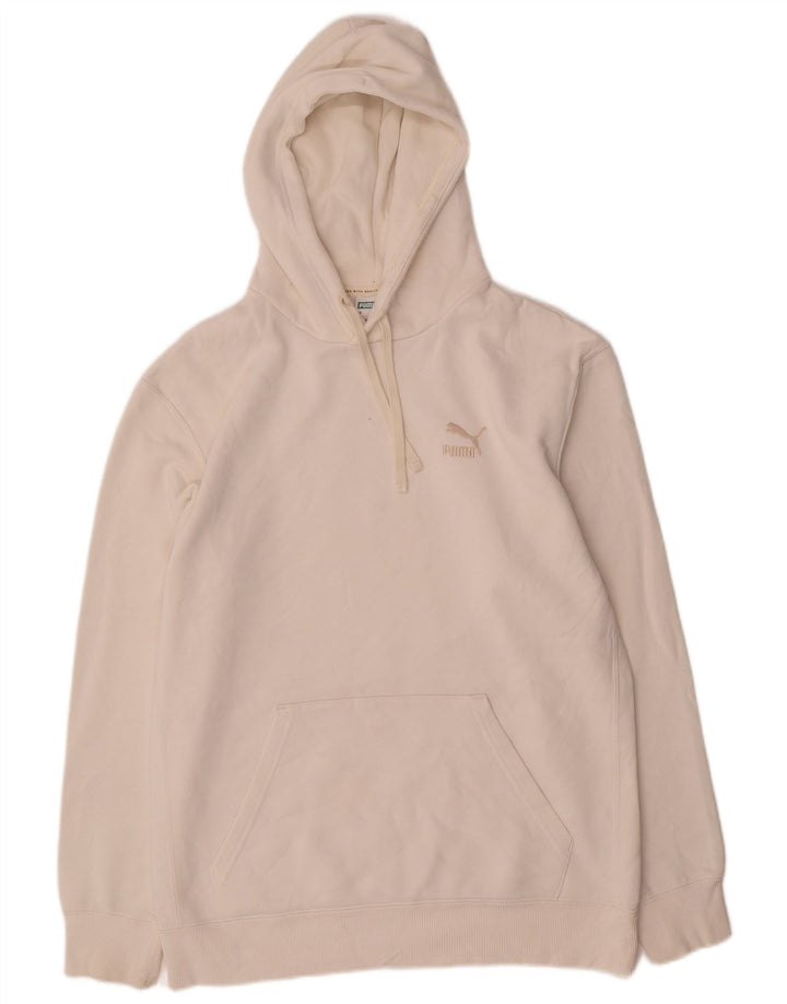 Puma Pull à capuche pour homme en coton blanc moyen