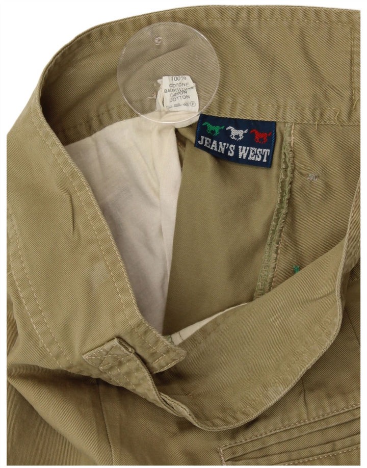 VINTAGE Bermuda Cullotes Femme W24 XS Coton Kaki