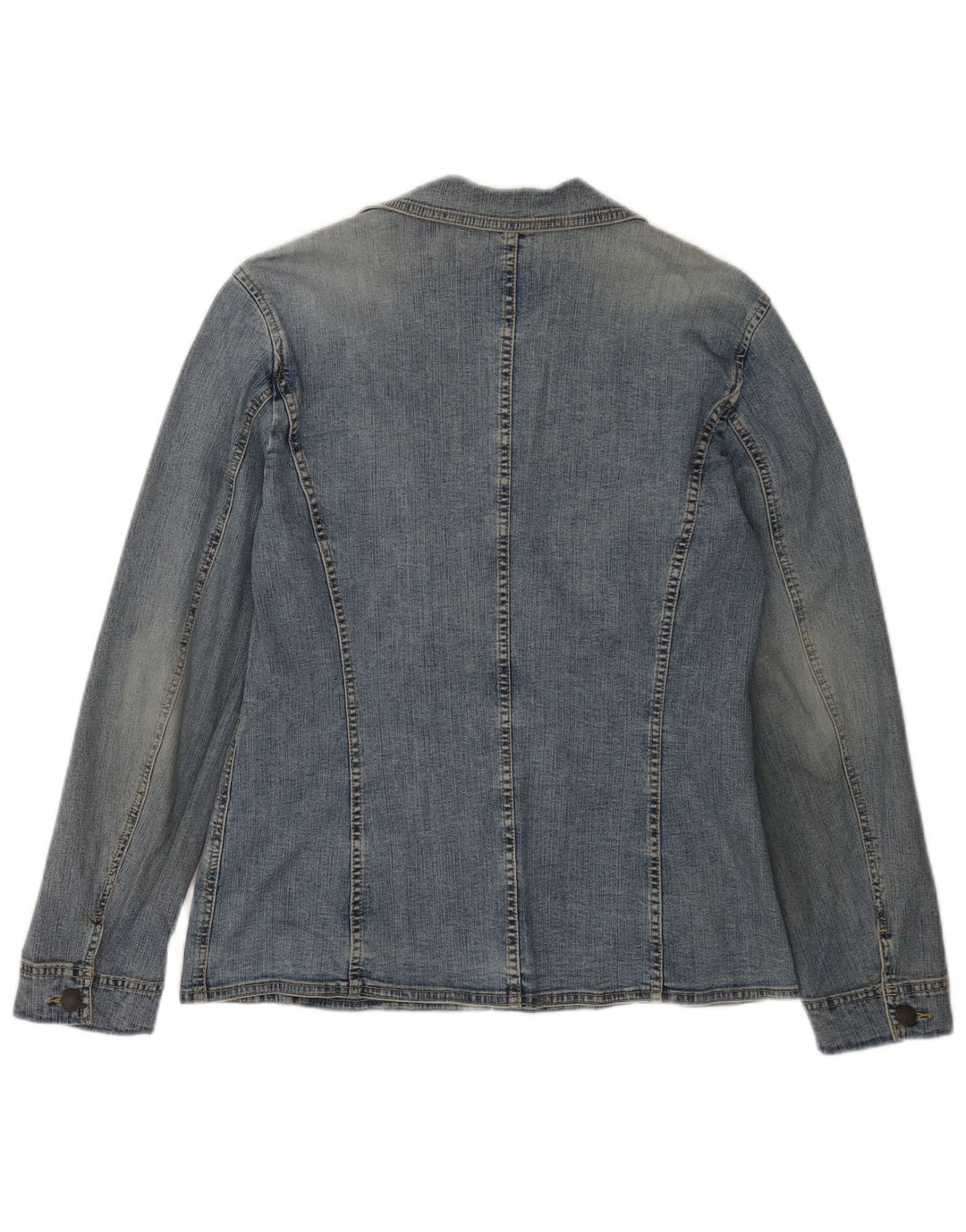 ESPRIT Veste blazer en jean à 2 boutons pour femme UK 16 Large Bleu Coton