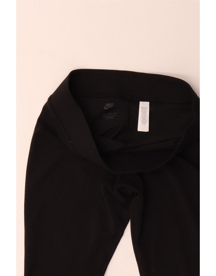 Nike Leggings Femme UK 14 Large Noir Coton
