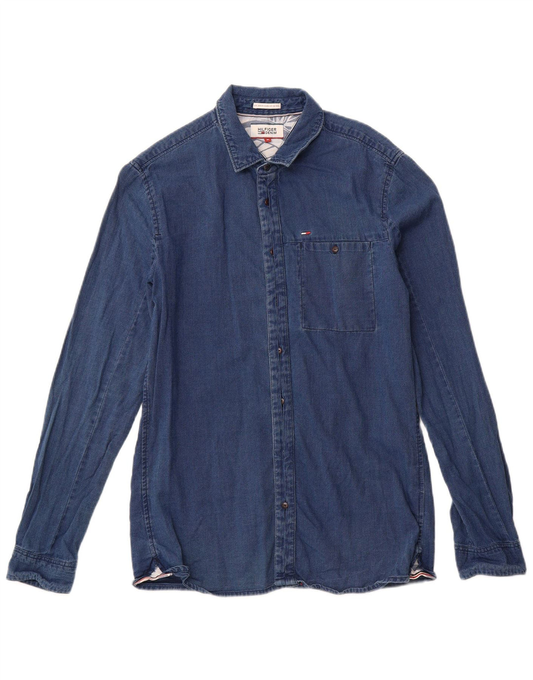 TOMMY HILFIGER Chemise Homme Bleu Moyen Coton