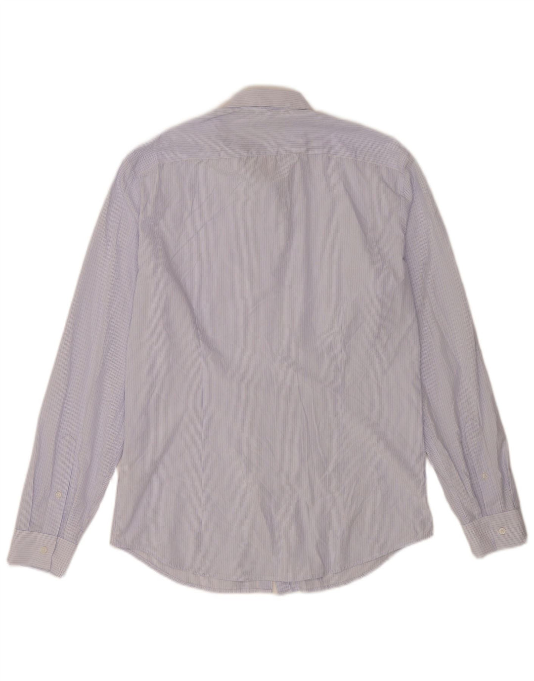 Benetton Chemise Homme Grandes Rayures Bleues En Viscose