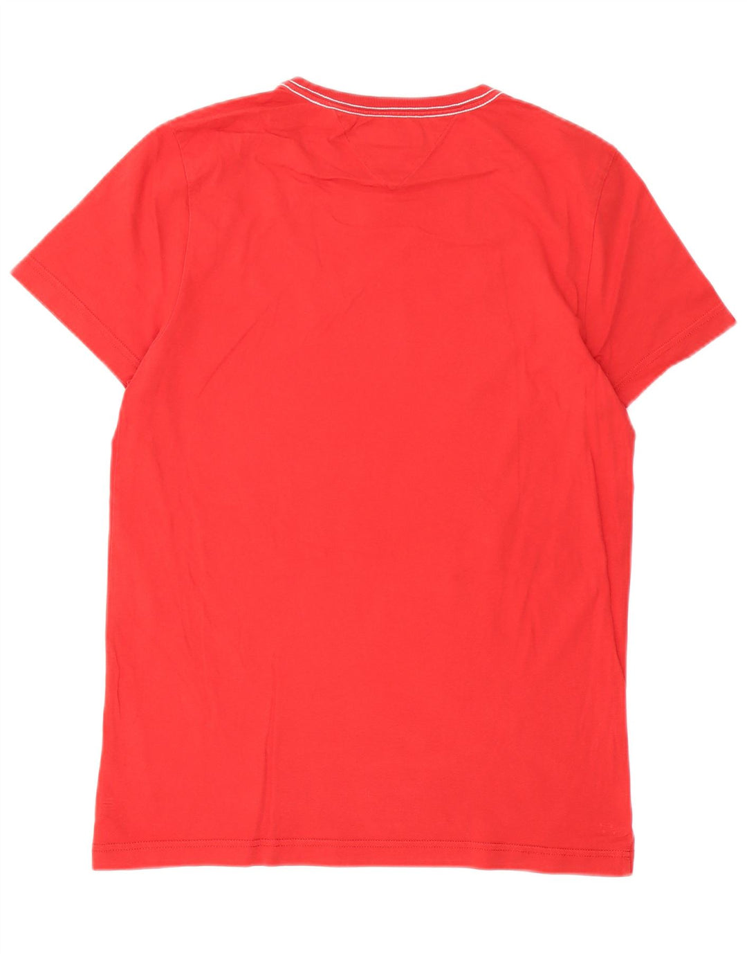 Tommy Hilfiger T-Shirt Graphique Homme Rouge Moyen Coton