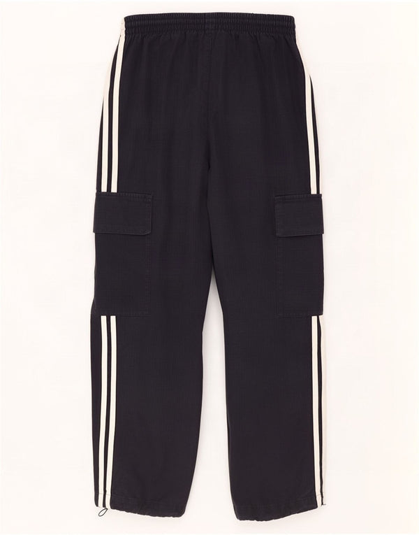 Adidas Pantalon cargo coupe ample pour homme Medium W32 L27 Noir Coton