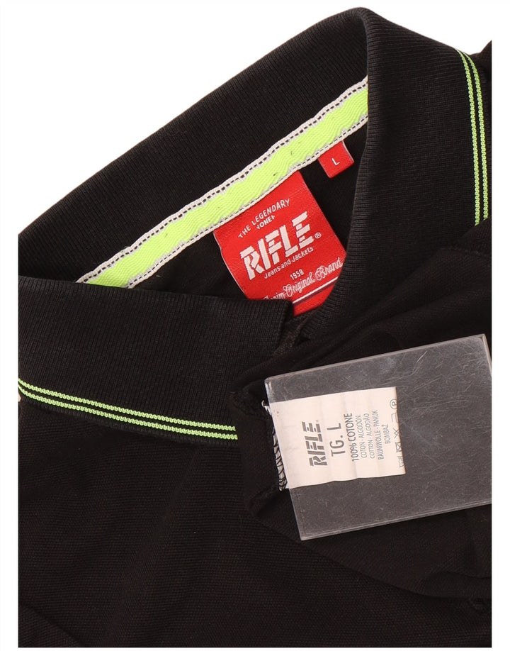 Polo Homme Rifle Grand Coton Noir