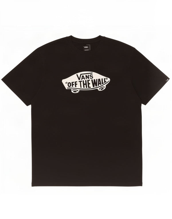 Vans T-Shirt graphique coupe ajustée pour hommes, haut 2XL en coton noir