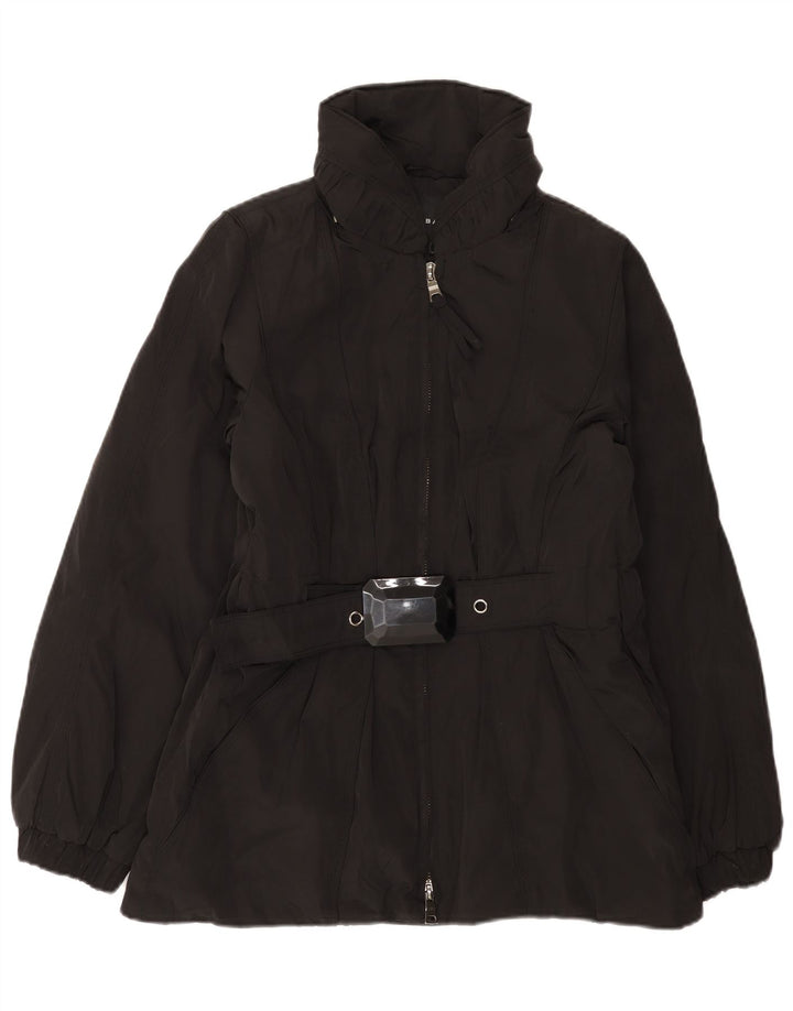 Zara Veste matelassée pour femme UK 14 Large Noir