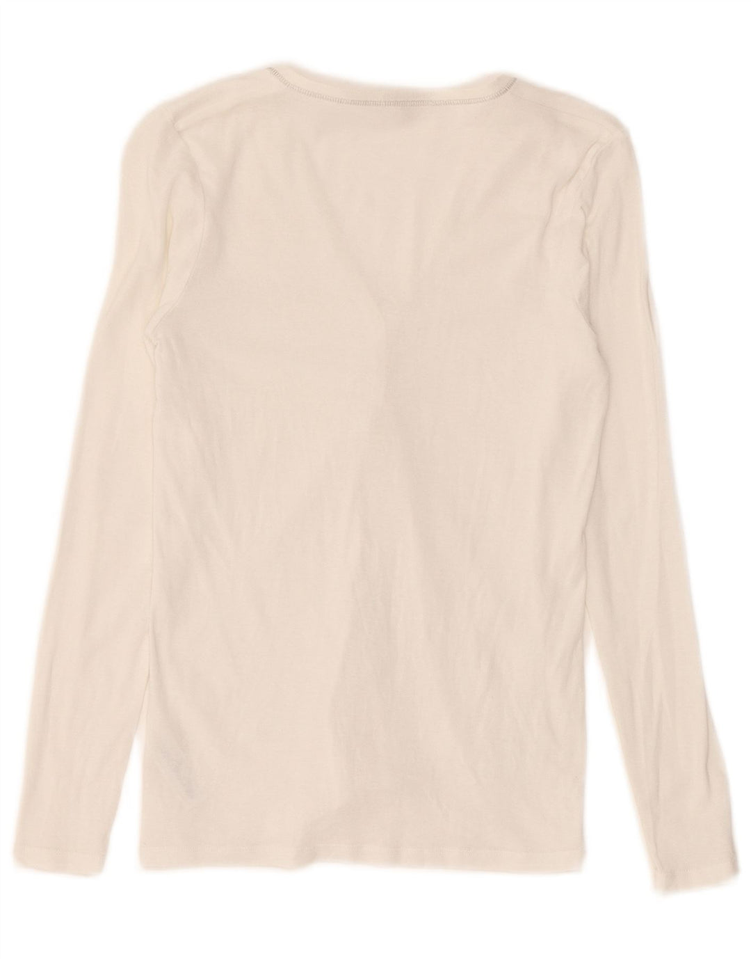 Massimo Dutti Womens Cardigan Top UK 8 Small Blanc Coton