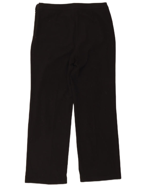 Marks & Spencer Pantalon décontracté à jambe large pour femme UK 14 Large W32 L30 Noir