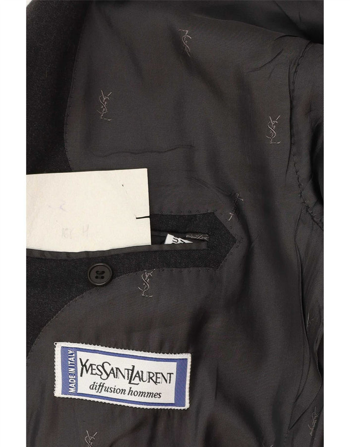 Yves Saint Laurent Veste Blazer 2 Boutons Homme IT 56 3XL Gris Laine Classique