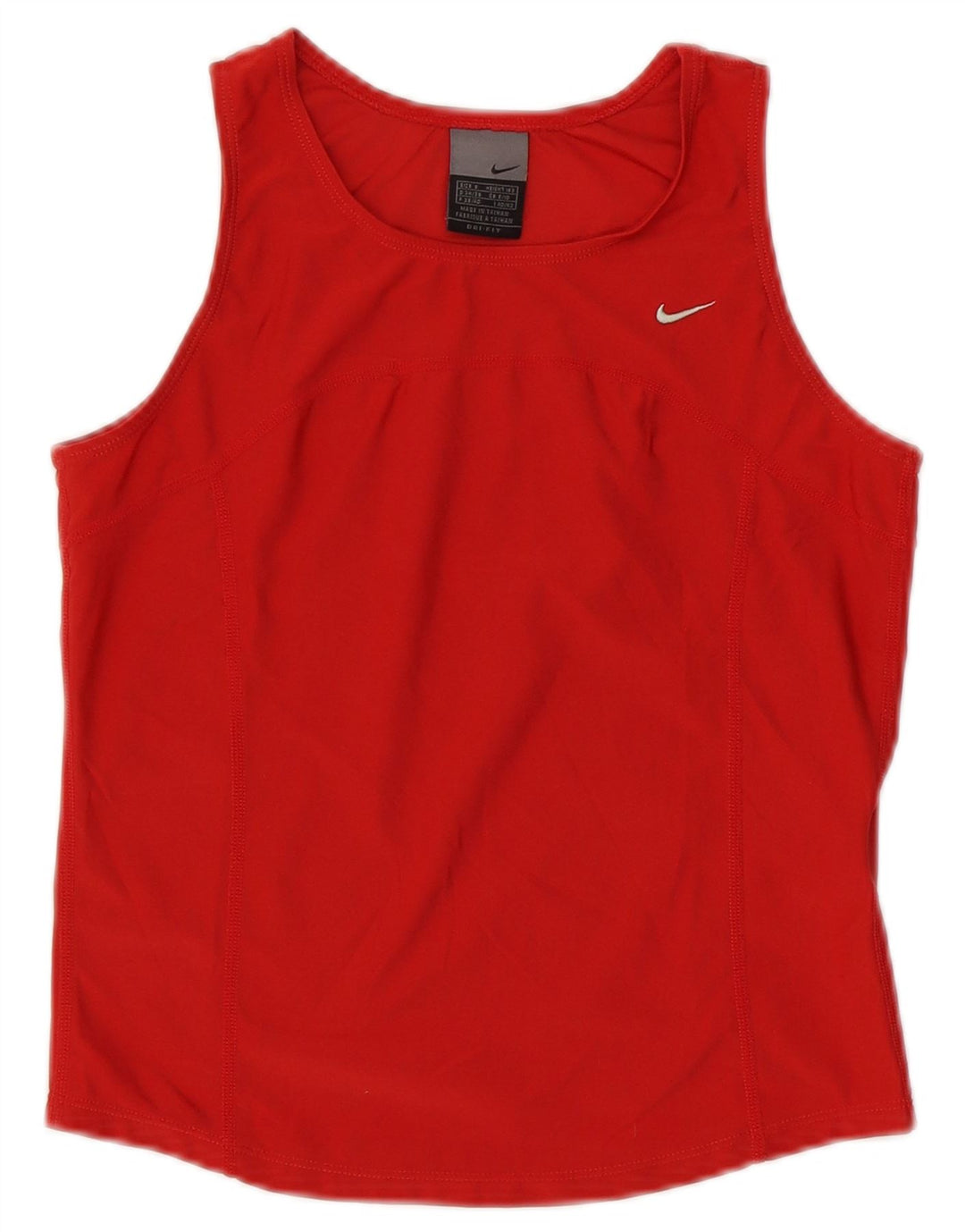 Nike Débardeur court pour femme UK 8/10 Petit Rouge Polyester