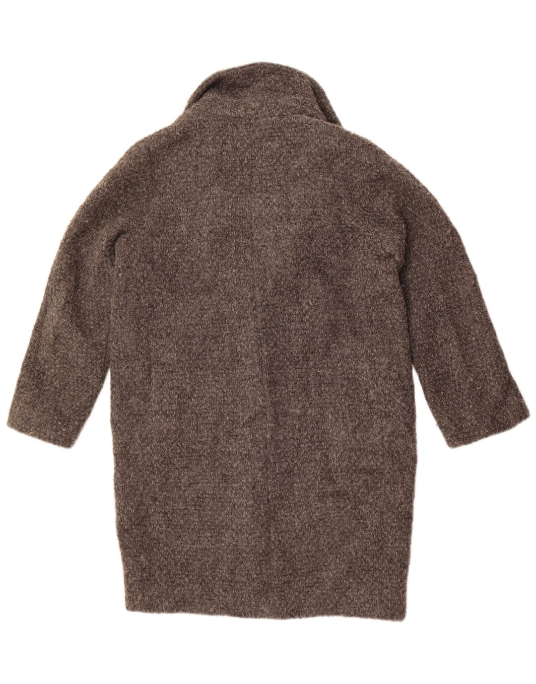 Massimo Dutti Manteau surdimensionné pour femme UK 10 Petite laine grise