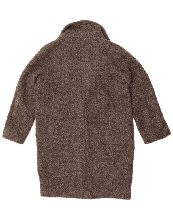 Massimo Dutti Manteau surdimensionné pour femme UK 10 Petite laine grise