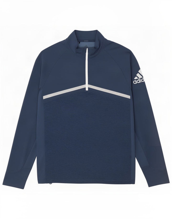 Adidas Haut de Survêtement Graphique Pull Homme Bleu Marine Moyen Colorblock