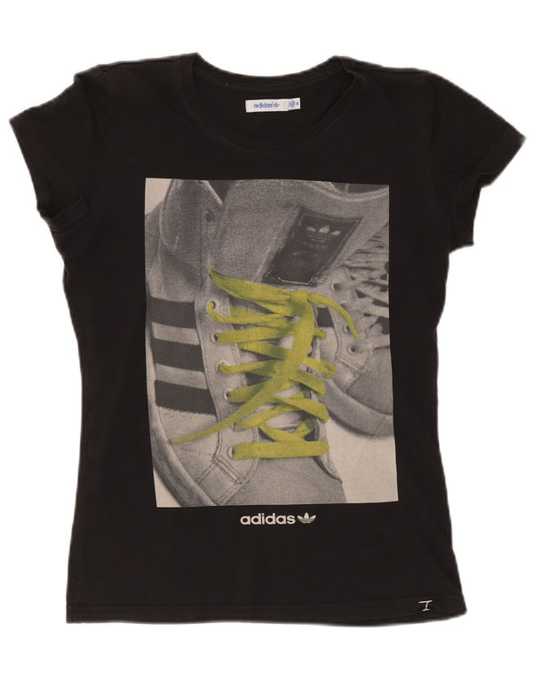 Adidas T-shirt graphique pour femme EU 36 Petit Noir