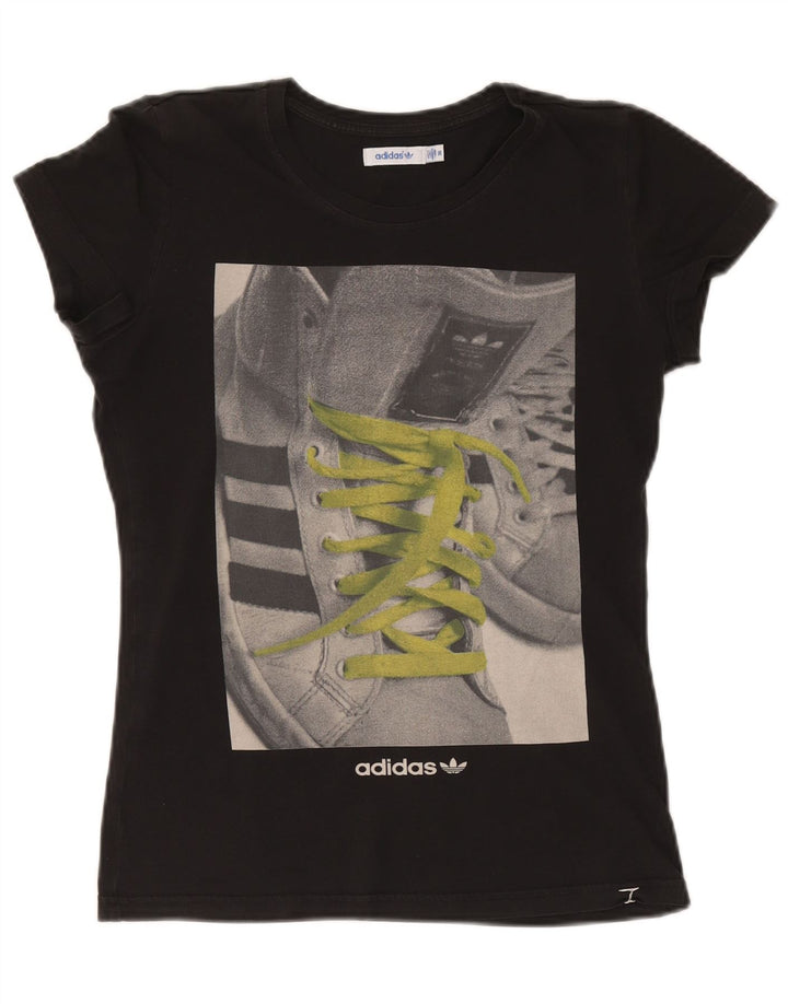 Adidas T-shirt graphique pour femme EU 36 Petit Noir