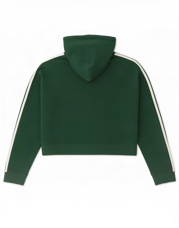 Adidas Pull à capuche surdimensionné pour femme UK 6 XS Vert Coton
