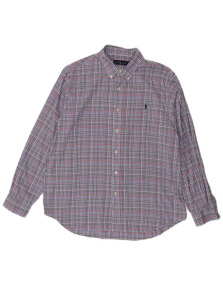 Ralph Lauren Chemise en flanelle pour homme XL en coton vichy multicolore