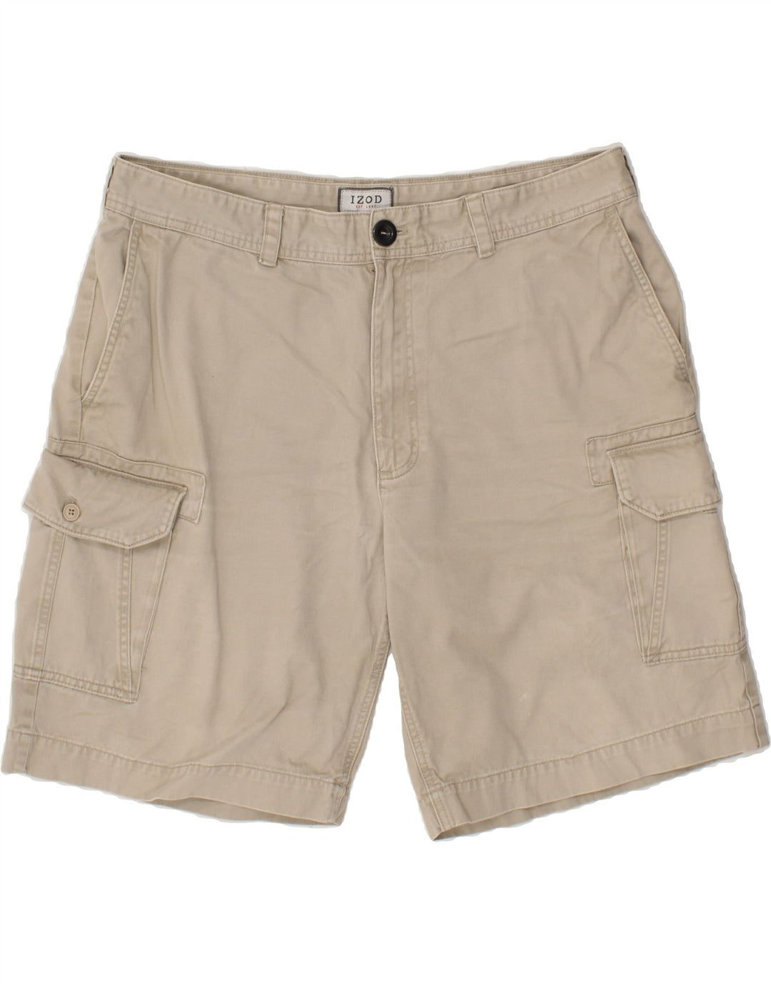 IZOD Mens Cargo Shorts W40 XL Beige Cotton Vintage Izod and Second-Hand Izod from Messina Hembry 