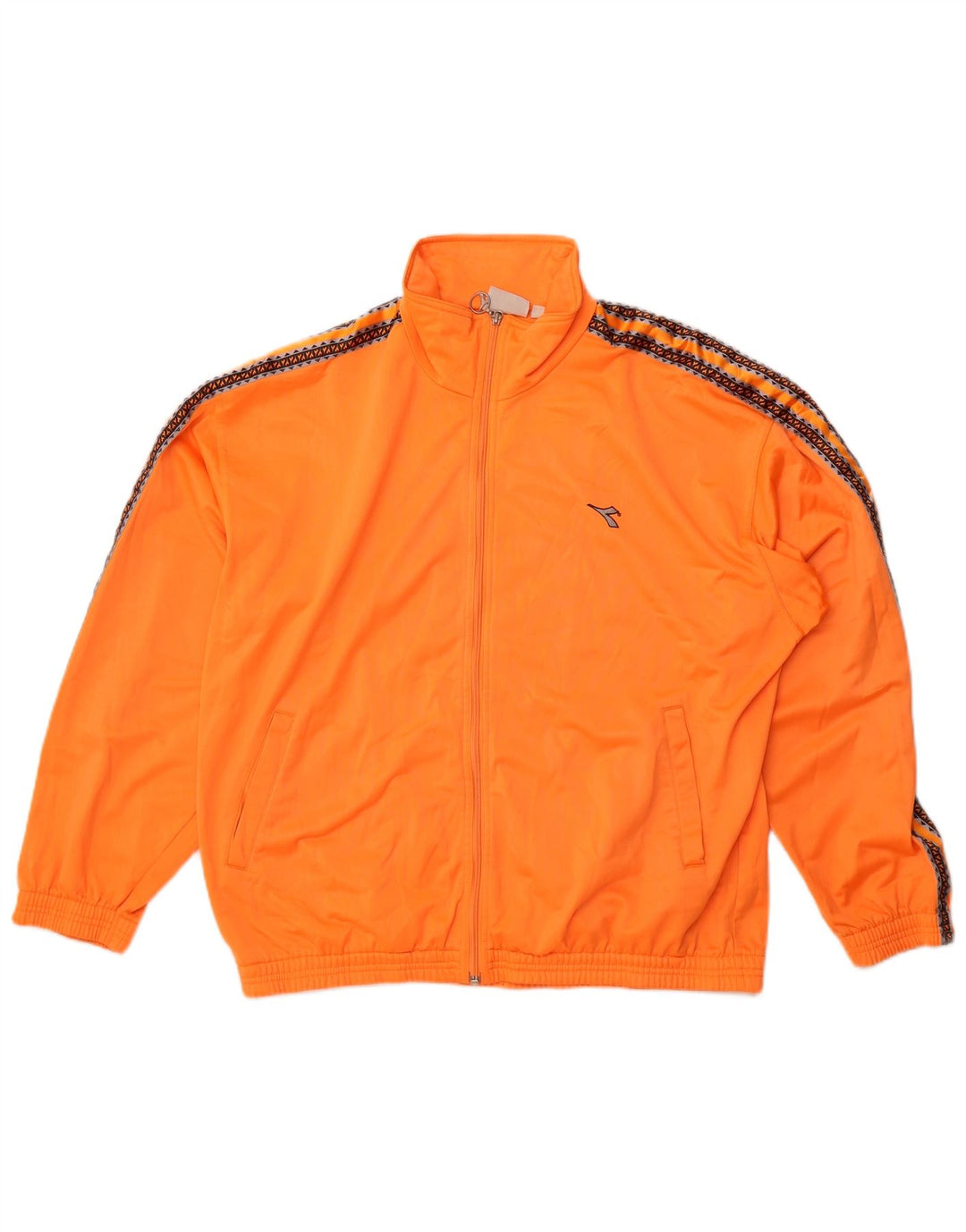 Diadora Veste de survêtement graphique pour hommes UK 40 Orange moyen Polyester