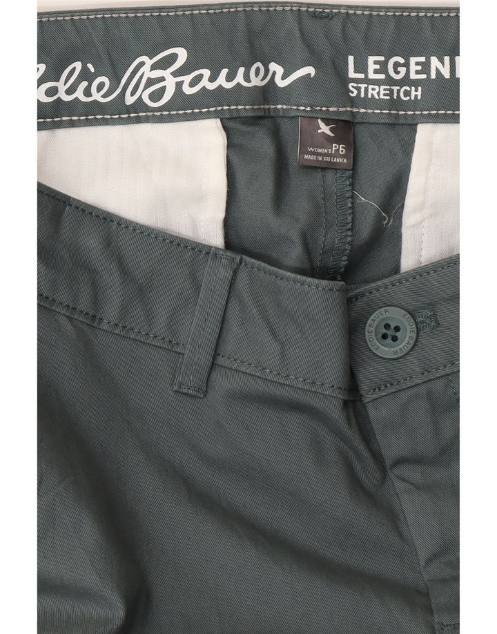 EDDIE BAUER Pantalon Chino Slim Femme US 6 Medium W32 L29 Coton Vert