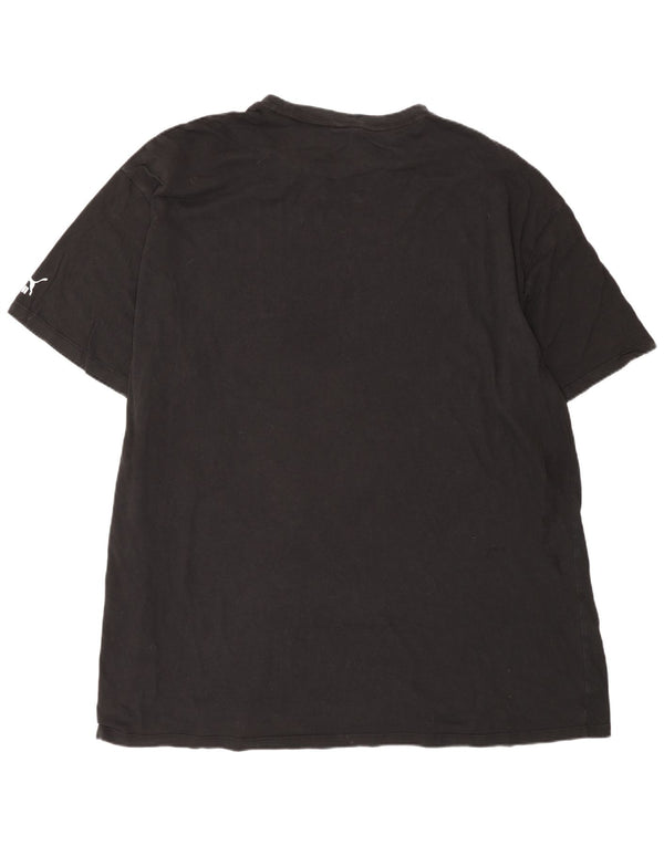 Puma T-shirt ample pour homme en coton noir Taille L
