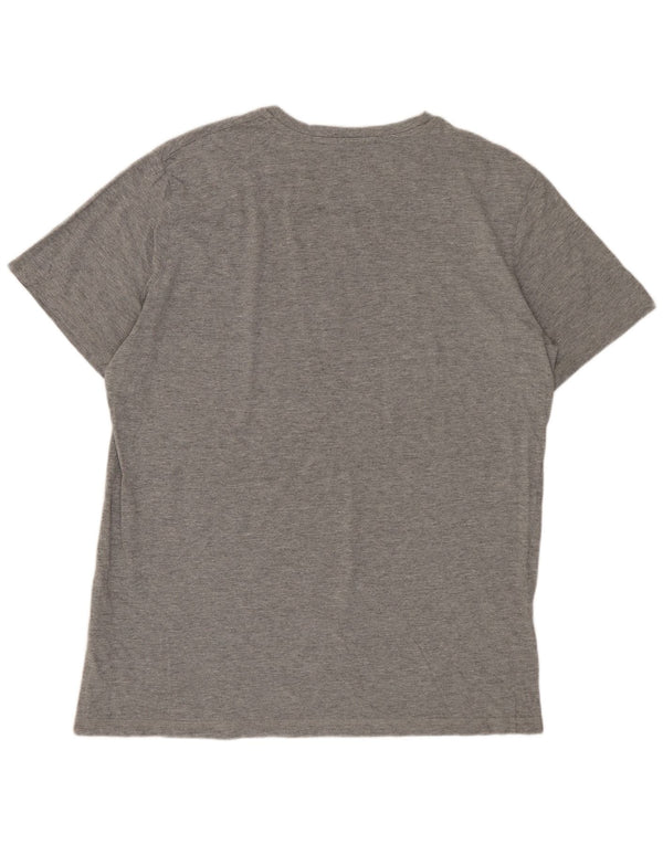 Jack & Jones T-Shirt Graphique Top XL Gris Moucheté Coton Homme