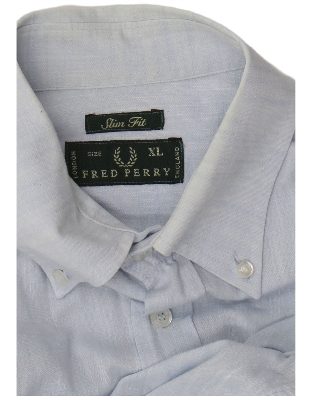 Fred Perry Chemise Slim Fit Homme Bleu XL