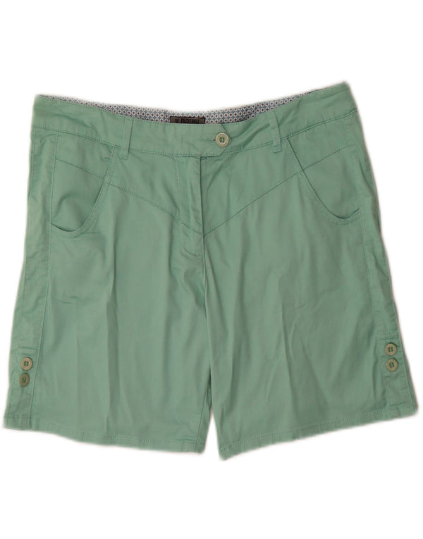 Brugi Short décontracté pour femme UK 14 Large W32 Vert Coton