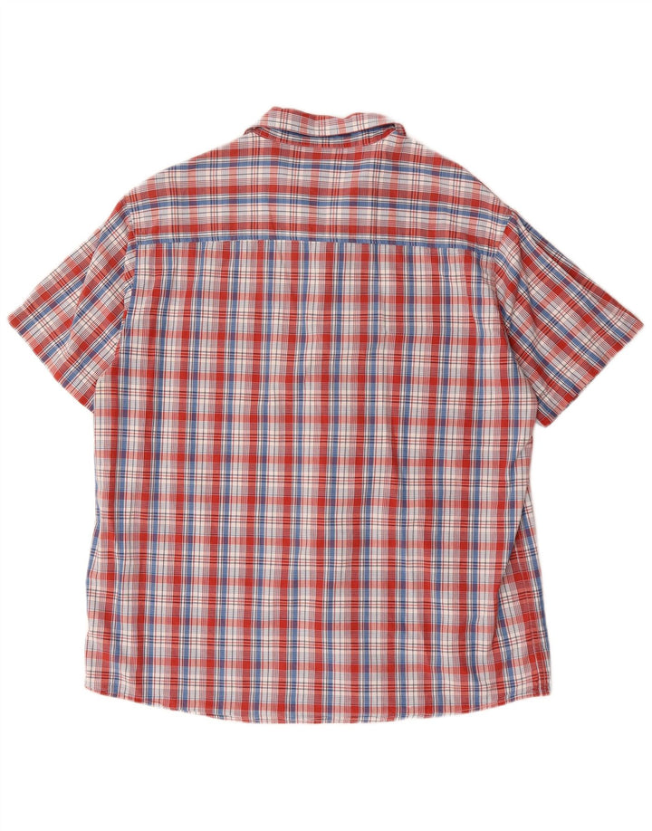 Levi's Chemise à Manches Courtes Homme Grand Carreau Rouge Coton