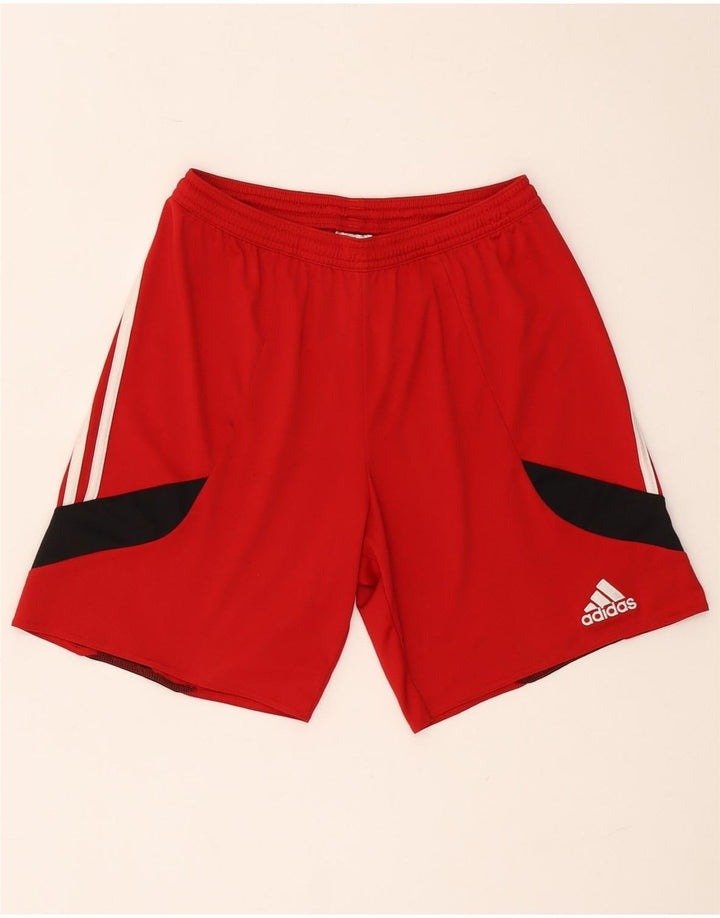 Adidas Short de sport Climalite pour homme Petit Rouge Polyester Colorblock