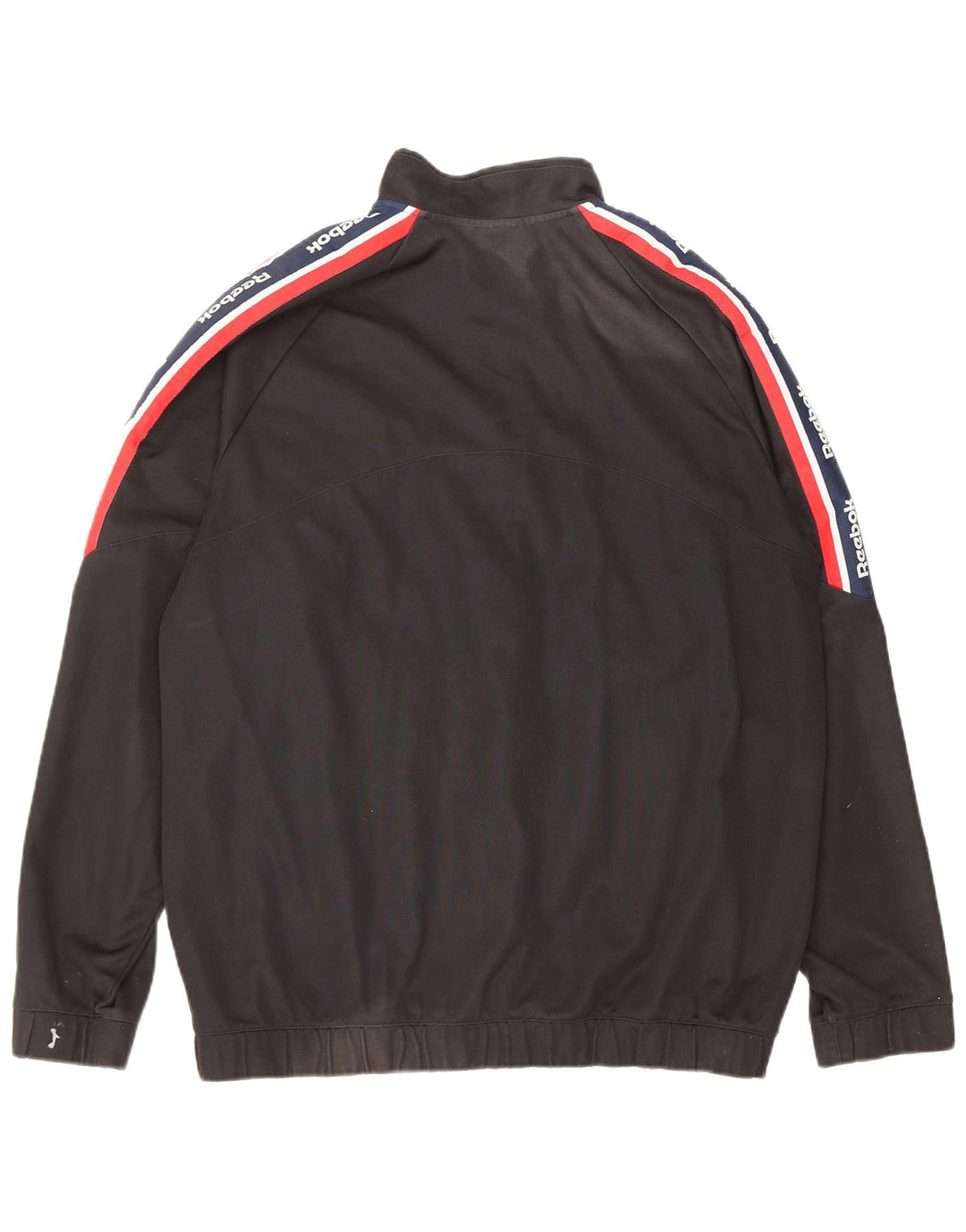 Reebok Veste de Survêtement Graphique Homme Large Noir Colorblock Coton